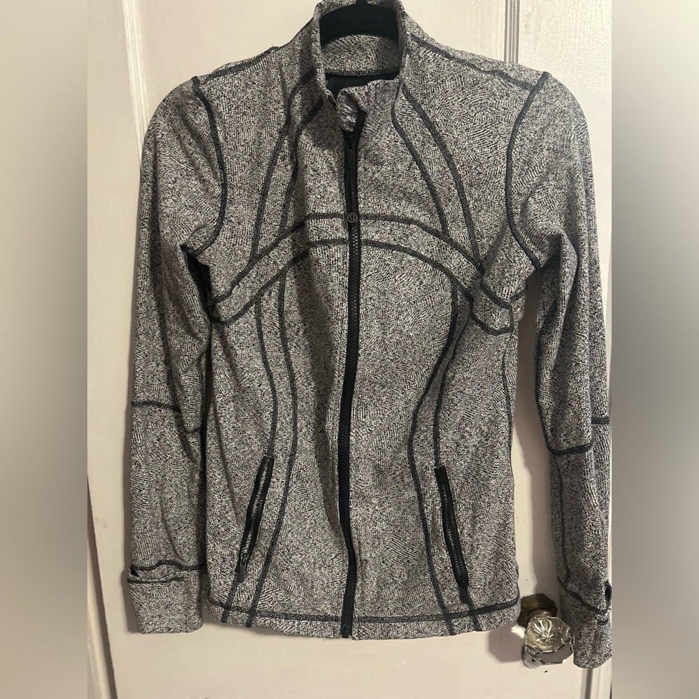Lululemon Define Jacket Black And White Size 6